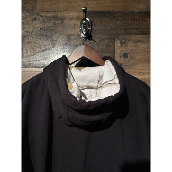 Vintage Y2K Legendary Whitetails Sweatshirt Adult XL Black Full Zip Hoodie Camo - Picture 12 of 13